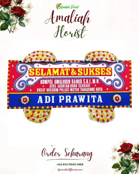 Papan Bunga Ucapan Selamat Malati