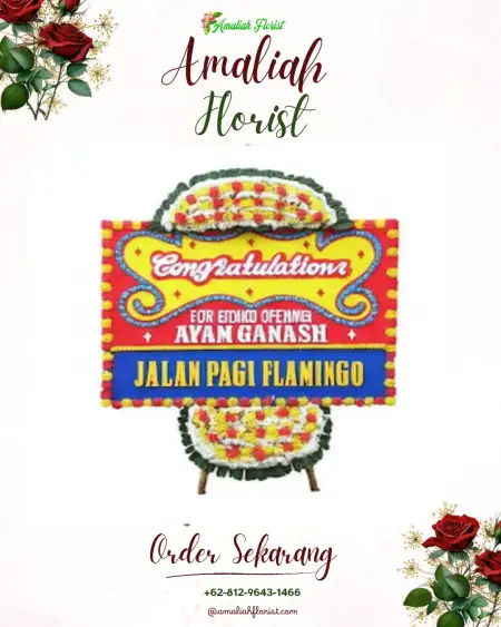 Sewa Papan Bunga Malati